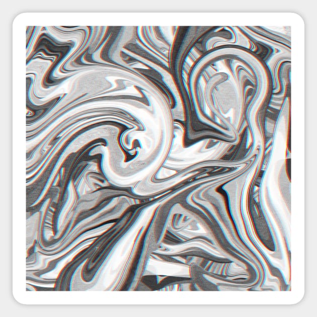 Marble Glitch Pattern Sticker by Tobe_Fonseca